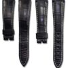 replacement alligator watchband 16mm 18mm 20mm 21mm fit fot breguet tradition black leather strap bands for sale