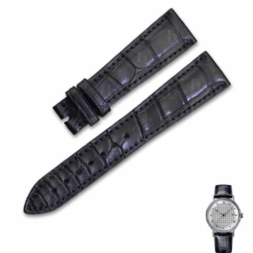 handcrafted Replacement Breguet tradition 5177 5904 5964 Black Alligator leather watch band