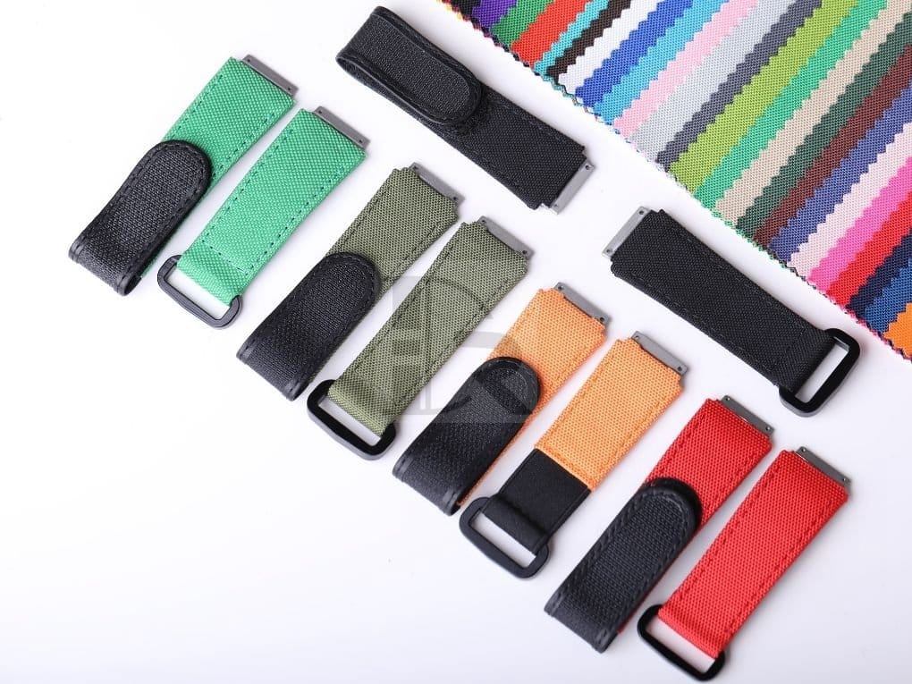 Custom handmade Canvas Velcro watch band for Richard Mille watch strap