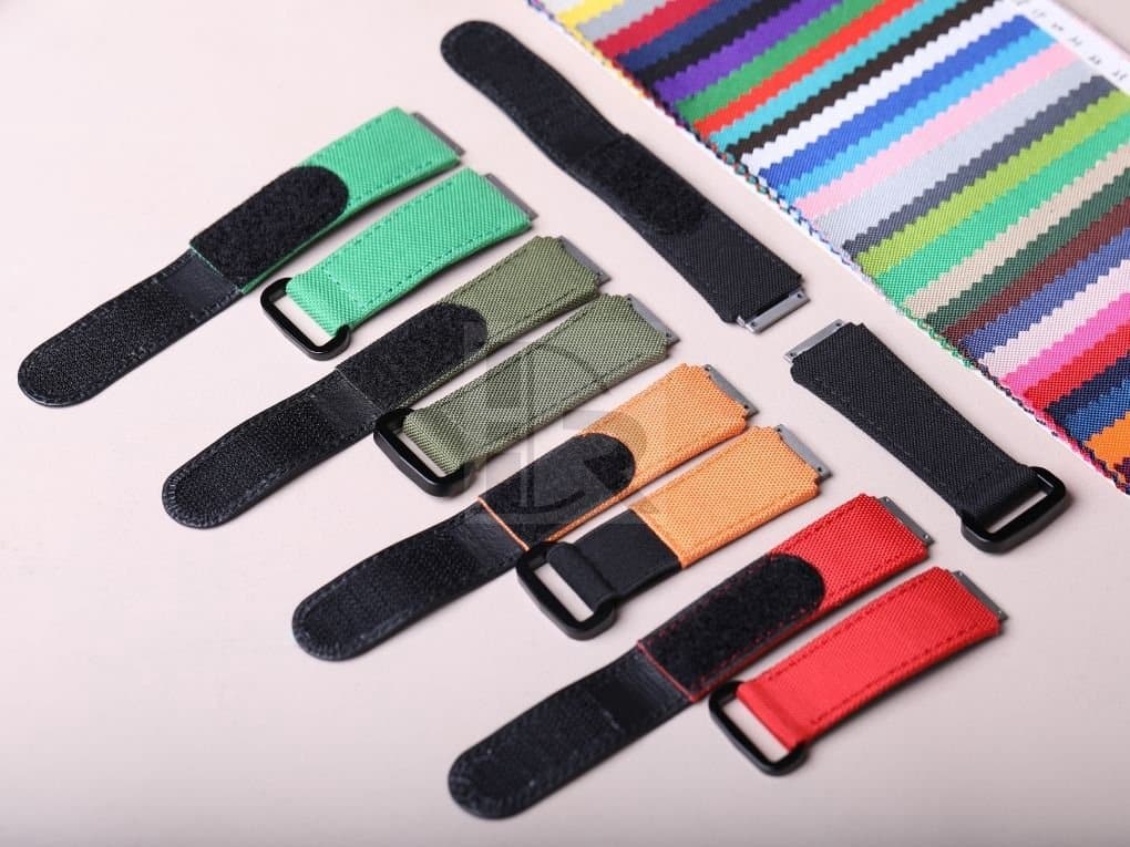Custom handmade Canvas Velcro watch band for Richard Mille watch strap