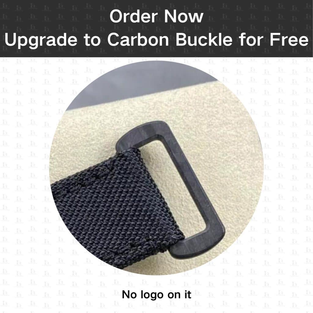 Carbon Buckle clasp velcro Watch band strap for Rolex DIW Carbon