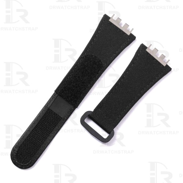 Custom Black nylon velcro watch band for Hublot Big Bang 642
