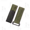 Custom Oliver Green velcro watch band for Rolex DIW Daytona curved end 2 pin spring holes