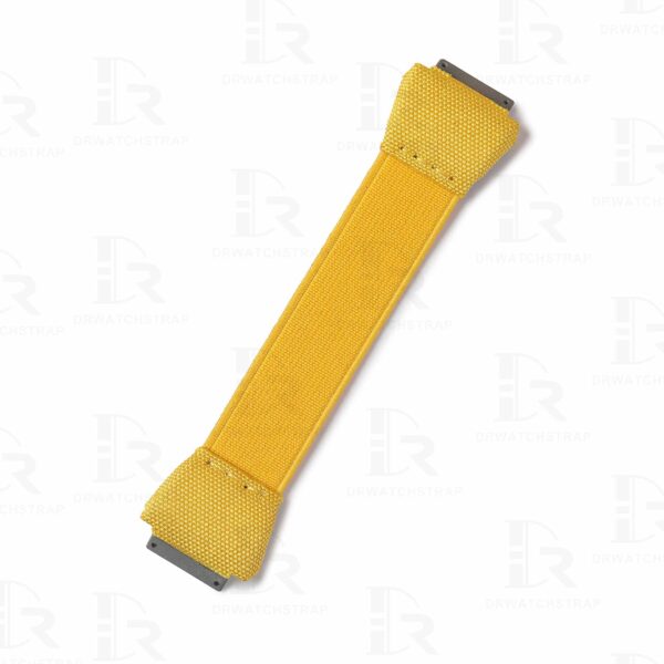 Custom Richard Mille Yellow Elastic strap Nylon for RM 011 watch band