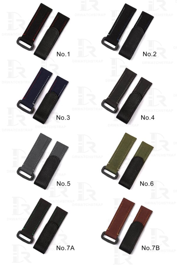 Custom high quality velcro nylon replacement watch strap & watch band for Rolex watch from DR watchband made of the canvas kevlar material at a low price High quality custom velcro replacement made of premium nylon canvas kevlar material