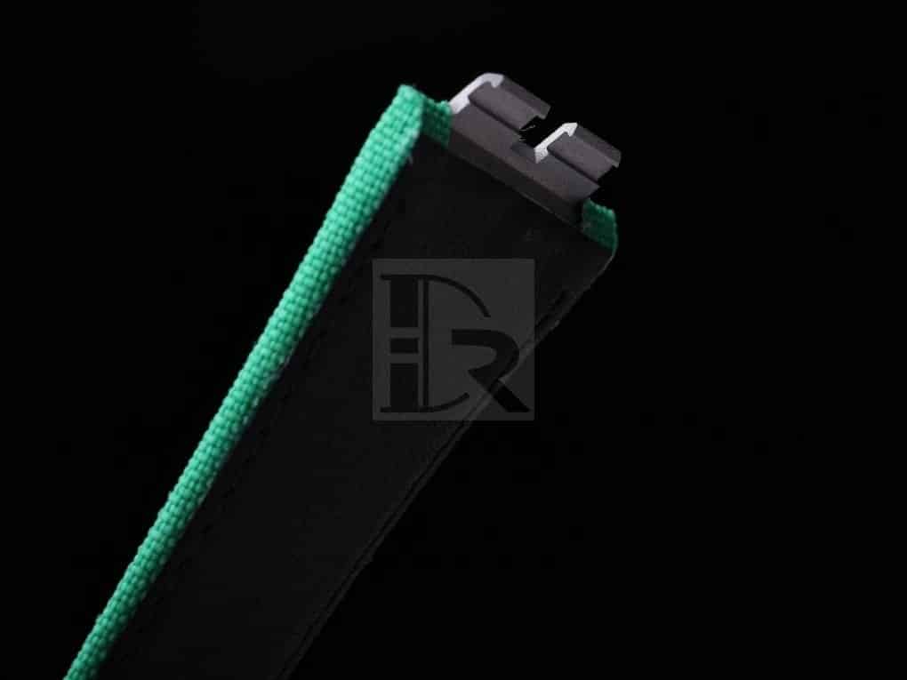 Custom handmade Green Velcro watch band for Hublot Big Bang strap