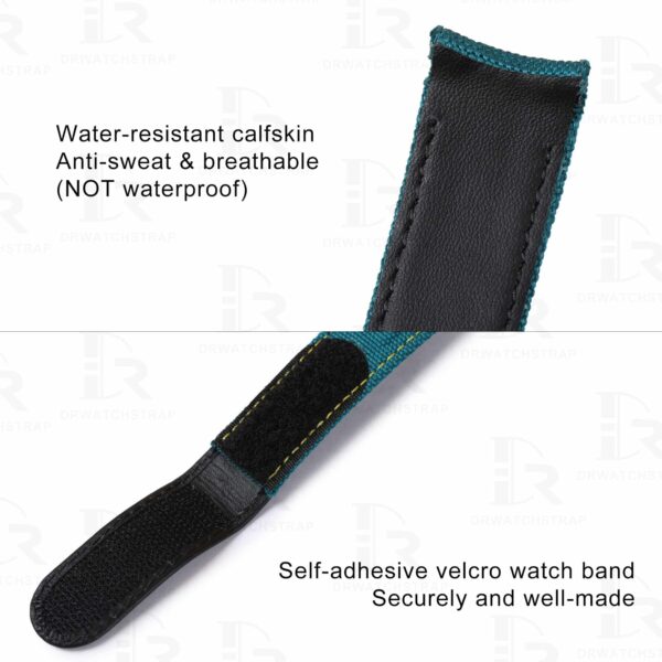 Handmade custom Nylon velcro strap for Rolex DIW Daytona 2 holes watch bands replacement