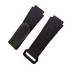 Handmade black leather strap replacement for Hublot big bang meca 10