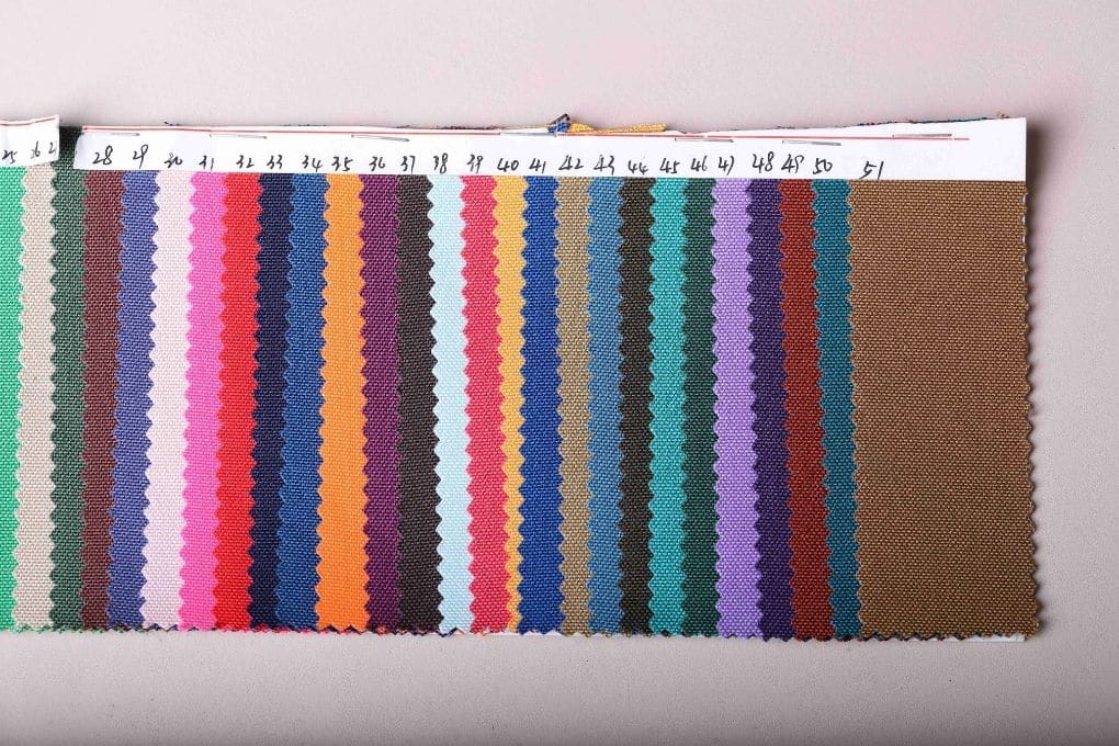 velcro Nylon canvas color chart