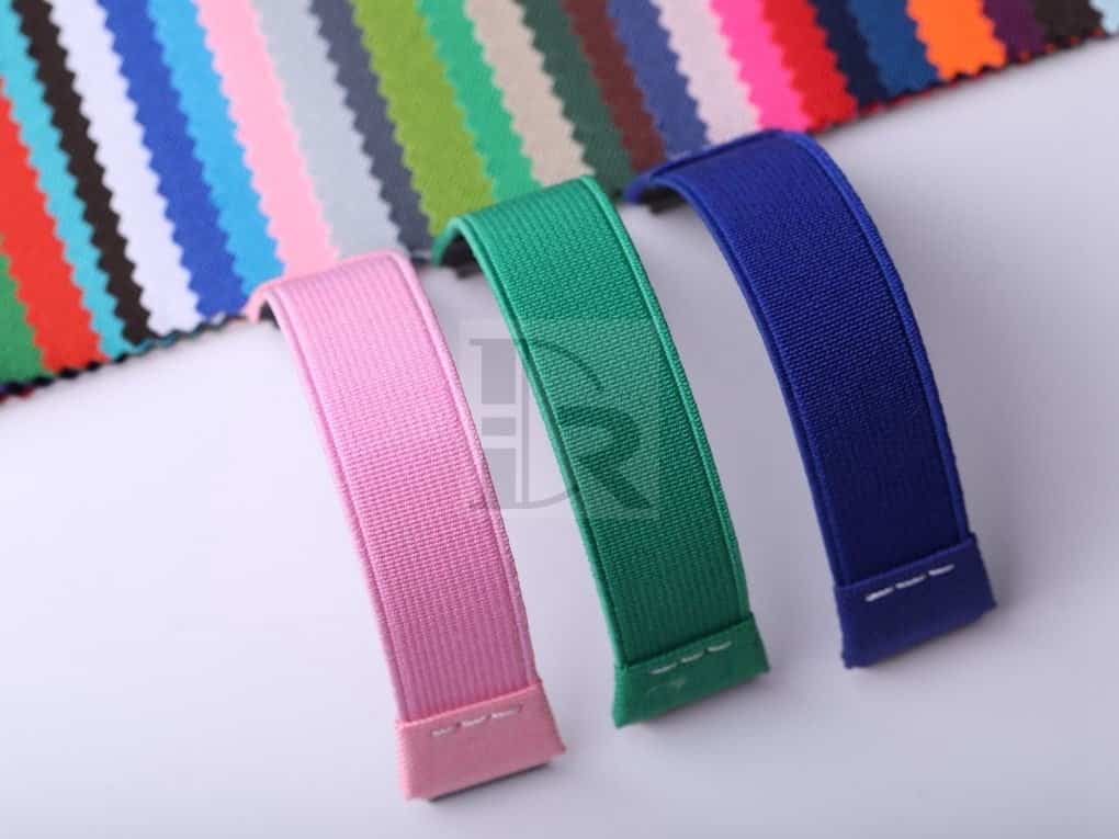 Custom handmade Pink green blue Elastic watch band for Richard Mille strap
