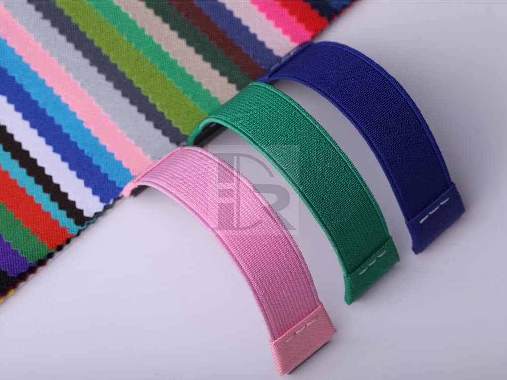 Custom handmade Pink green blue Elastic watch band for Richard Mille strap