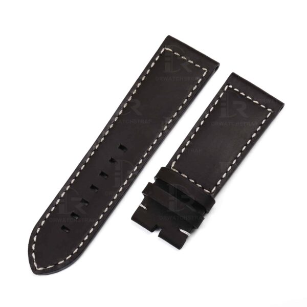 Buy Custom Black leather watch band for Zenith Heritage Pilot type 20 23mm strap