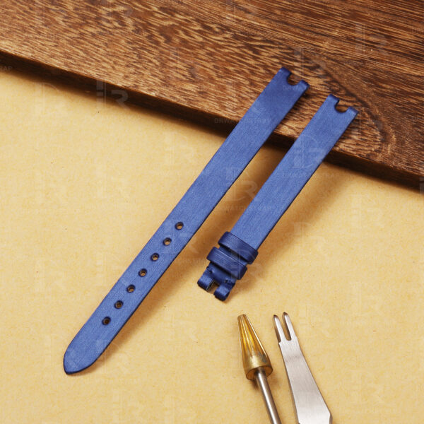 Buy Custom Chopard Happy Diamonds ladies watch Satin leather strap 10mm 11mm 13mm handmade watchband (1)