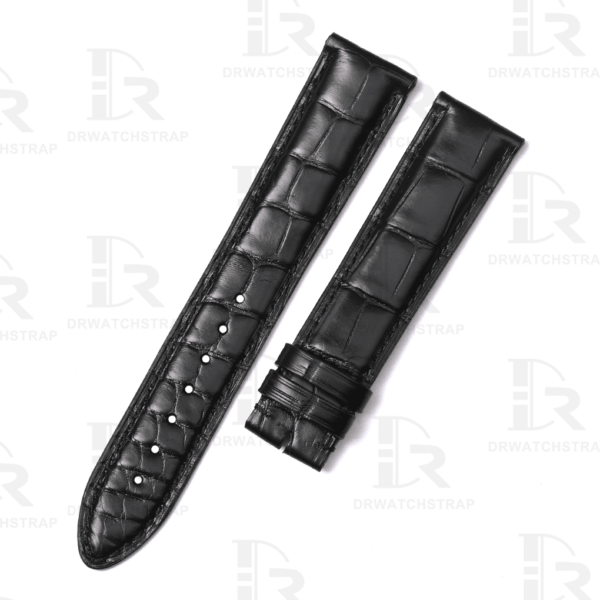 Buy Custom replacement Black alligator leather watch straps for Montblanc Star Legacy luxury watch2