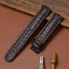 Buy custom Grand Seiko Brown leather watch band 19mm 22mm replacement for sale (1)