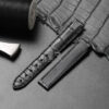 Buy Custom Black Alligator leather watch babd replacement for Chopard La Strada