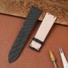 Custom Piaget Limelight Magic Hour Black satin Watch Strap 20mm handmade for sale (2)