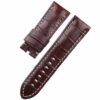 Genuine American Alligator Belly-scale Dark Brown leather watch straps and watch bands 22mm 24mm 26mm replacement for Panerai Luminor Due, Radionir luxury watches from DR Watchstrap for sale at a low price - Shop the high-end quality crocodile strap and watch band