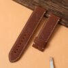 Custom brown vintage suede replacement Tudor leather watch bands and straps for Tudor Black Bay 58 41 Bronze