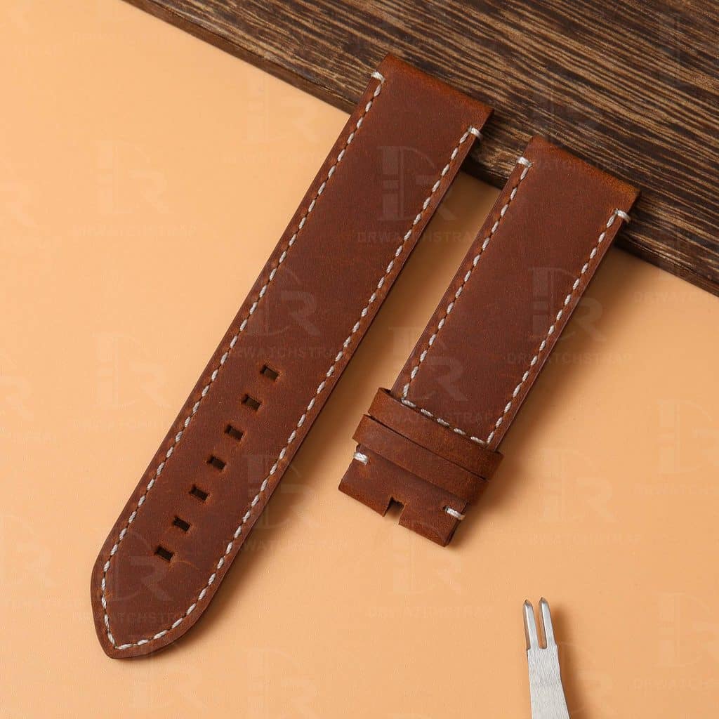 Custom best quality material brown vintage suede replacement Tudor leather watch bands and straps for Tudor Black Bay 58 41 Bronze luxury watches - Shop the OEM handmade leather strap online at a low price