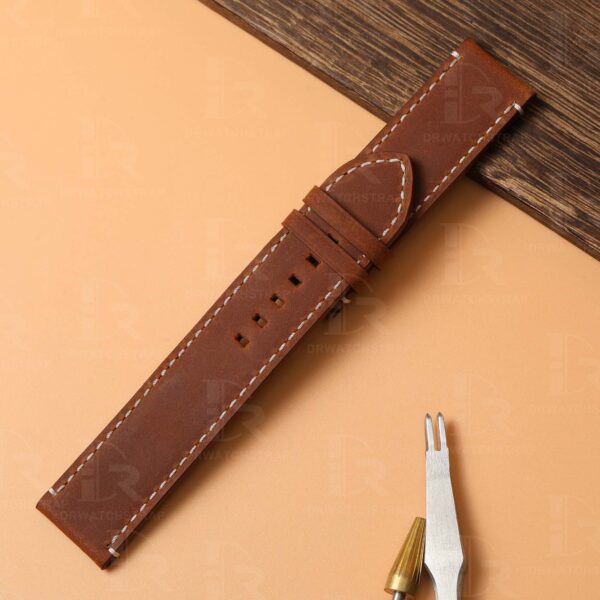 Smooth and Pliable Suede leather watch strap for Tudor