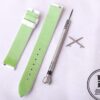 Piaget possession watch strap lime green lining white satin (1)