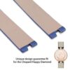 Replacement Blue Satin silk strap for Chopard Happy Diamonds ladies watch band