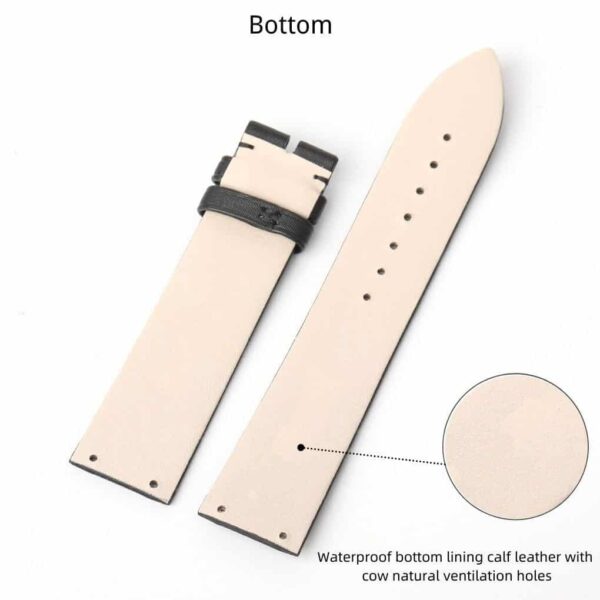 Replacement Satin leather strap for Piaget Limelight Magic Hour Watch band 20mm