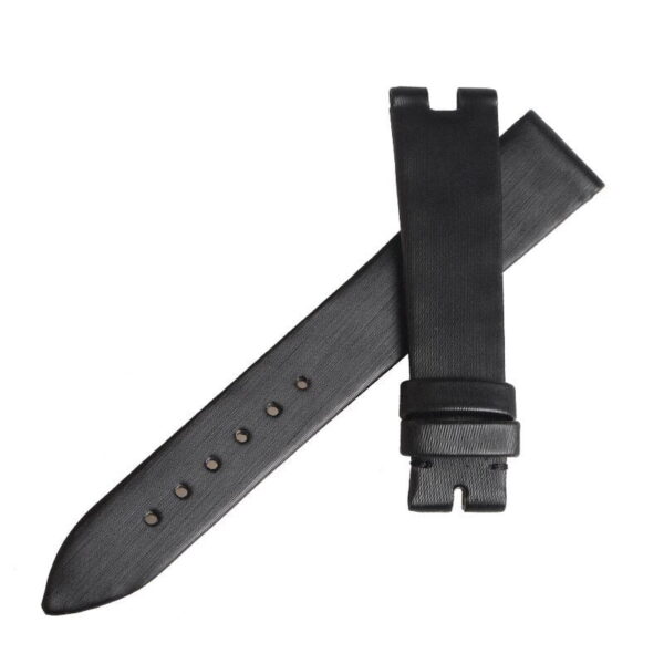 Replacement black satin leather watch strap for Breguet Reine de Naples women strap