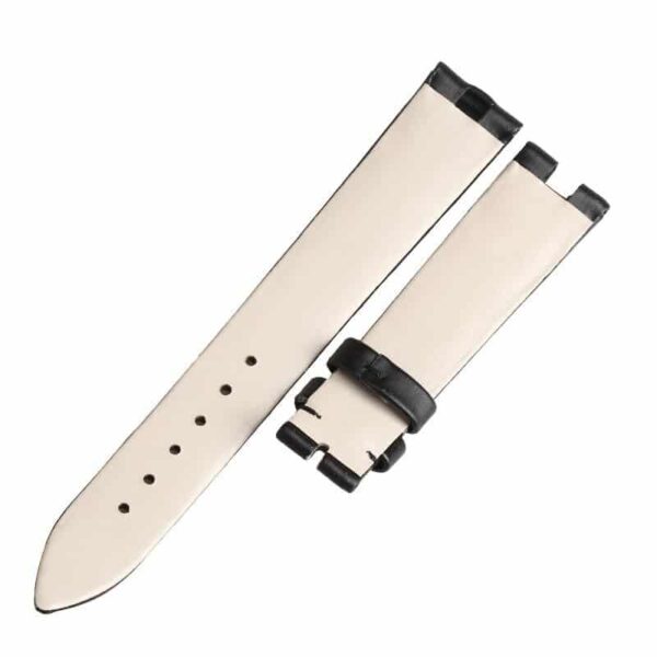 Replacement black satin Skin watch band for Breguet Reine de Naples women strap