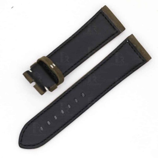 Replacement oliver green suede leather watch band for Zenith Heritage Pilot type 20 bronze 23mm strap