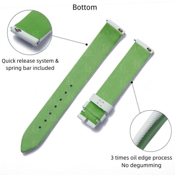 Custom Satin watch strap for Piaget Possession Women (white, black...)