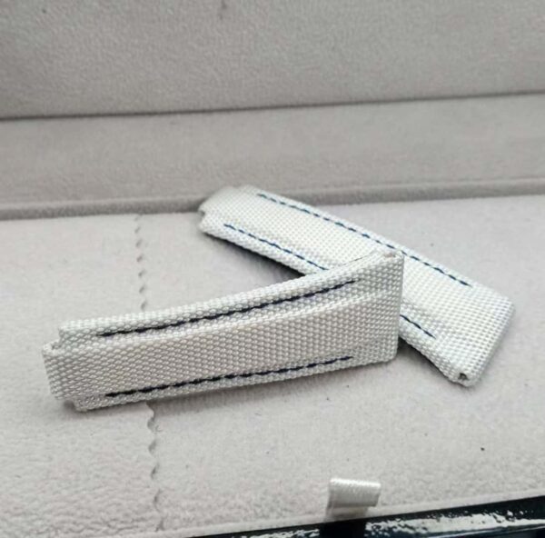 20mm canvas watch band for Rolex Submariner nylon strap replacement Fully wrapped edge to prevent the leather from peeling off