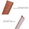 Custom handmade replacement Belly-Scale brown alligator watch bands for Chopard L.U.C leather strap