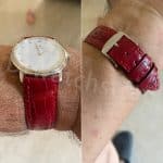 Blancpain Villeret Ultra Slim 32mm Limited Montreux Jazz Festival Red Alligator leather watch straps (1)