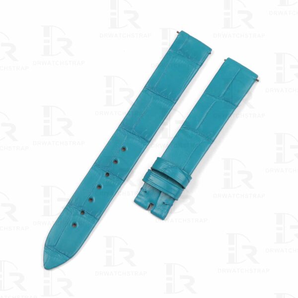 Buy Custom Piaget Possession Women Tiffany Blue alligator leather watch strap handmade watchbands