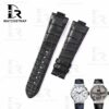 Buy Custom Replacement Black Alligator leather ulysse nardin marine strap (1)