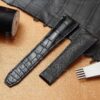 Buy Custom genuine alligator leather watch bands replacement for Maurice Lacroix Pantos luxury watchband (1) Buy Custom genuine alligator leather watch bands replacement for Maurice Lacroix Pantos luxury watchband (1)