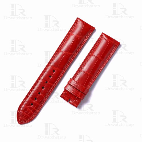 Buy custom Maurice Lacroix Les Classiques Red leather strap 19mm 20mm 21mm 22mm 24mm bands replacement for sale (1)