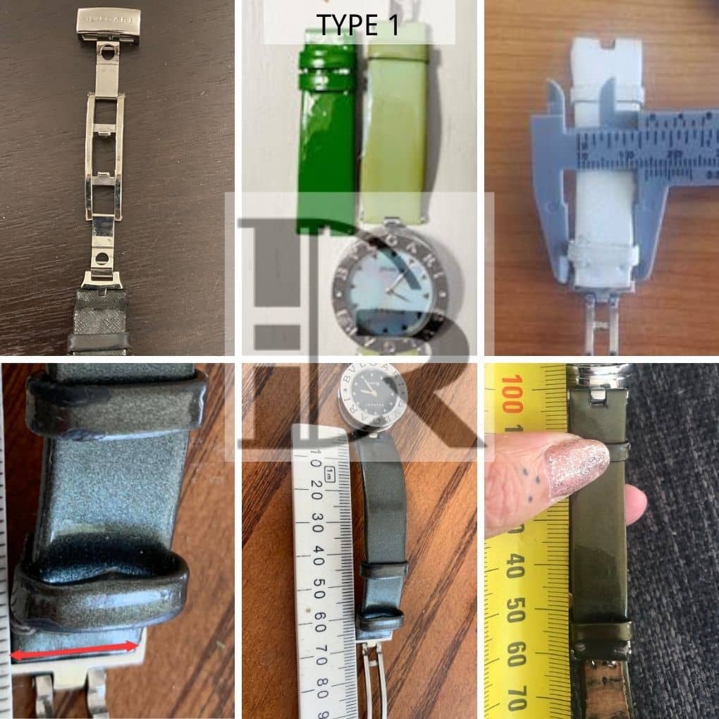 Bvlgari B Zero 1 leather watch band deployment buckle type instructions