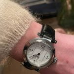 Cartier Pasha Single Folded watch Black canvas nylon watch straps (1)