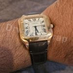 Cartier Santos Pink alligator