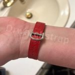 Cartier Santos Red alligator leather strap