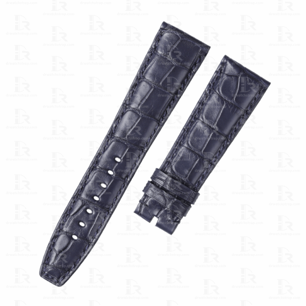 Custom Dark blue Alligator leather watch band for audemars piguet