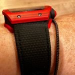 Custom black elastic strap for Richard Mille watch