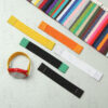 Custom handmade 20mm 21mm Elastic watch band yellow orange green black white replacement for Swatch Omega Speedmaster strap