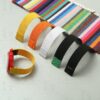 Custom handmade 20mm 21mm Elastic watch band yellow orange green black white replacement for Swatch Omega Speedmaster strap and Rolex