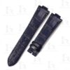 Custom handmade Dark Blue alligator watch band for Uylsse Nardin Marine straps