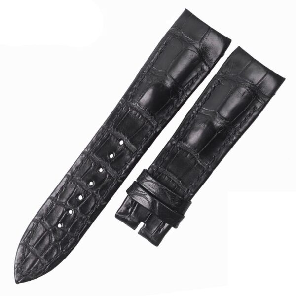 Custom handmade alligator leather watch strap for Uylsse Nardin GMT Perpetual Calendar bands