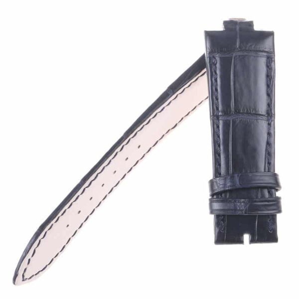 Custom handmade alligator leather watchband for Uylsse Nardin Marine strap